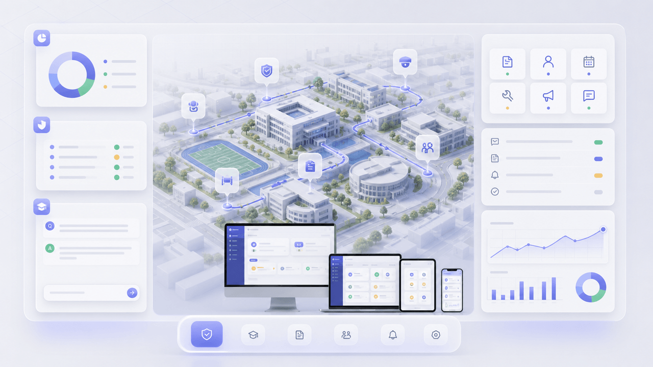 智界校园综合管理解决方案展示图